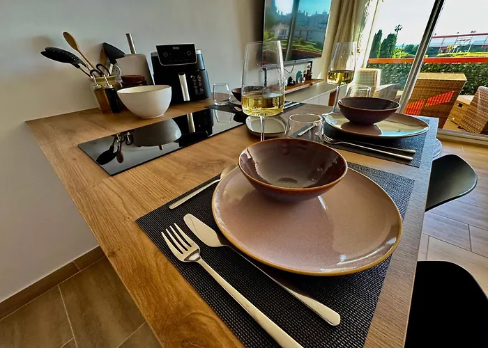 アパート Elegant Et Vue Au Boucanet