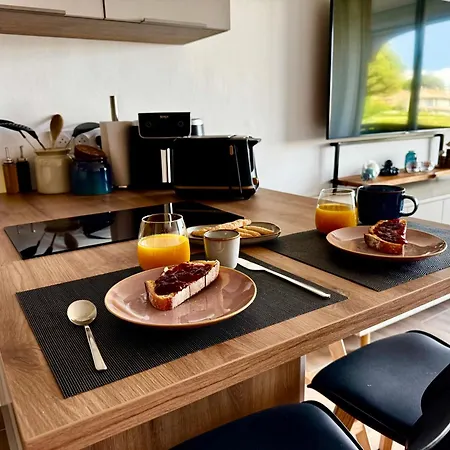 아파트 Elegant Et Vue Au Boucanet 르그로뒤후아